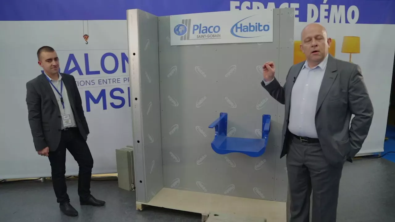 Placoplatre HABITO PLACO SAINT-GOBAIN - Démonstration Salon SAMSE 2017 thumbnail